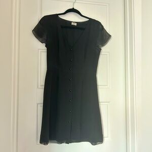Wilfred button up black dress, sz 2